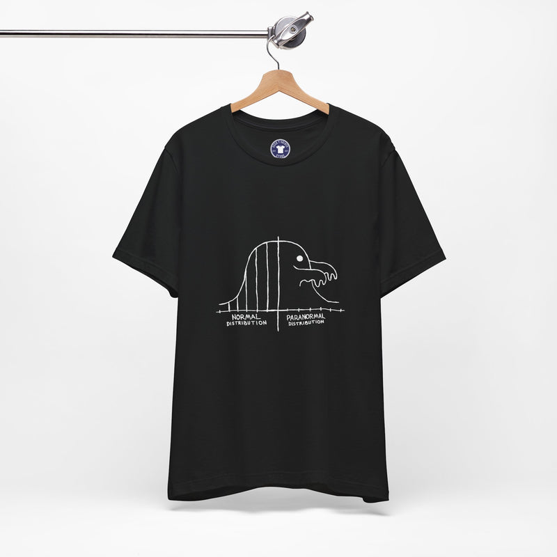 Math Statistics Paranormal Distribution Ghost - Premium Unisex Crewneck T-Shirt