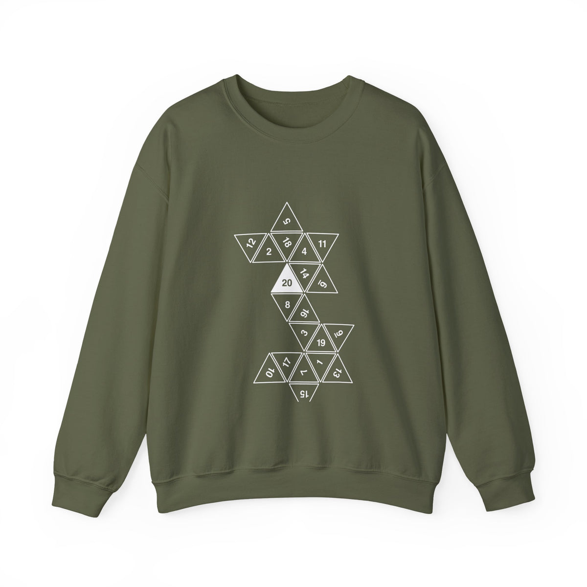 20 Sided Die Sweatshirt