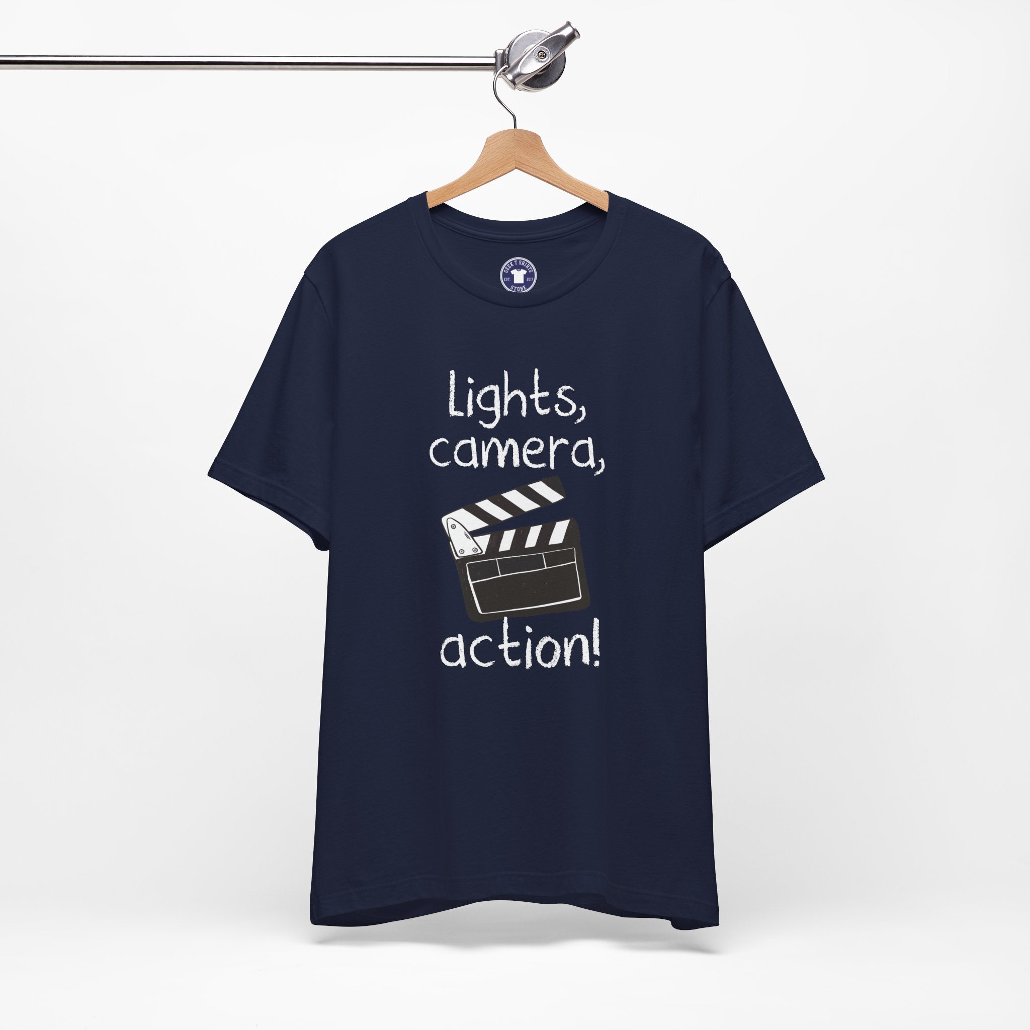 Lights Camera Action - Premium Unisex Crewneck T-Shirt