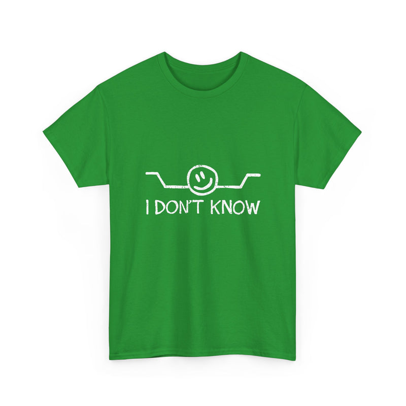 I Don’t Know T-Shirt, Funny Geek T-Shirt, Nerd Shirt, Sarcastic Humor Tee, Casual Graphic Top, Quirky Gift Idea, Minimalist Design Tee