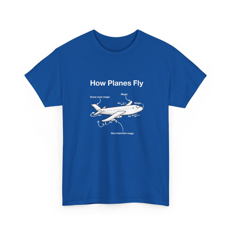 How Planes Fly Funny Aerospace Engineer - Regular Unisex Crewneck T-Shirt