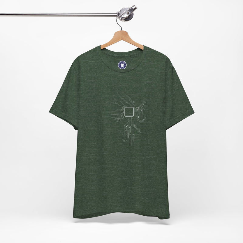 Cpu Heart Chipset Board - Geek Coding T-Shirt - Premium Unisex Crewneck T-Shirt