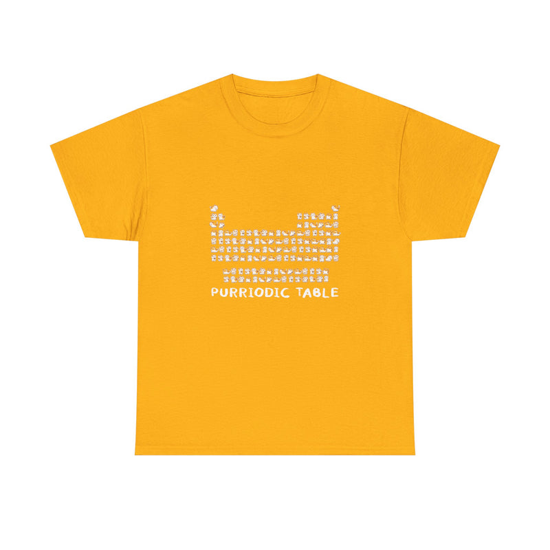 Purriodic Table T-Shirt, Cute Cat Chemistry Tee, Science Lover Gift, Geek T-Shirt, Nerd Shirt, Fun Animal Pun Shirt, Cat Lover Present