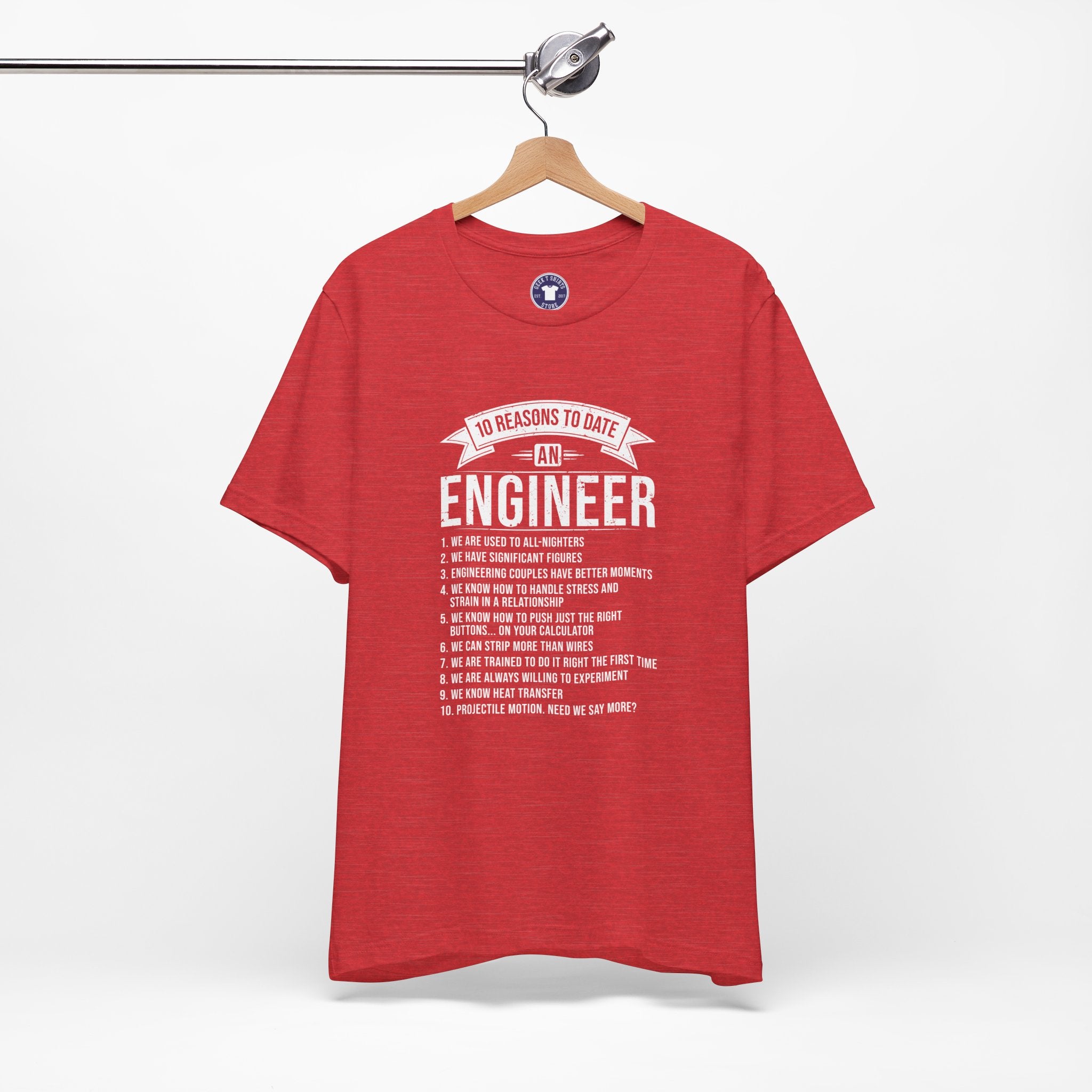 10 Reasons To Date An Engineer Funny Engineering - Premium Unisex Crewneck T-Shirt