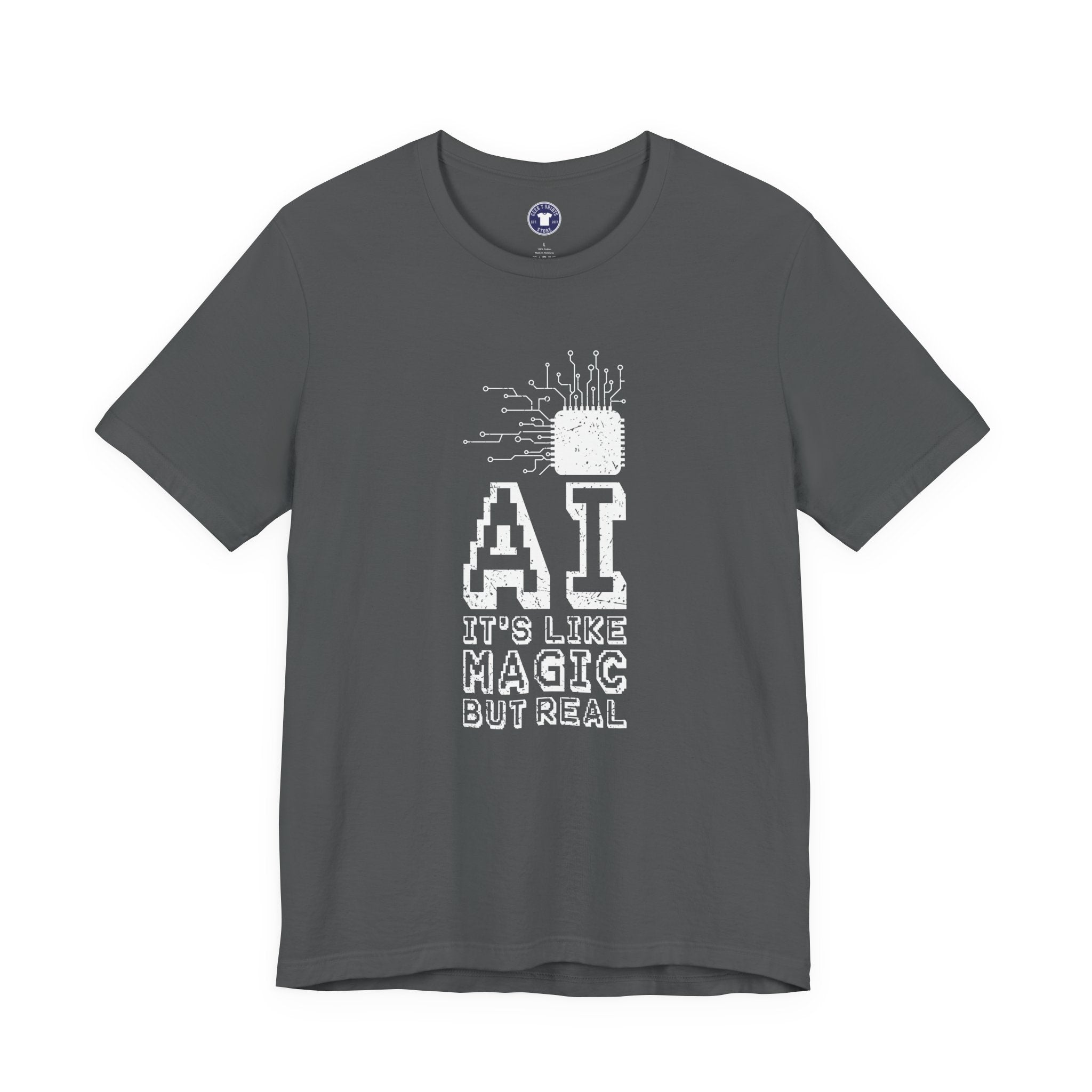 AI Like Magic But Real - Premium Unisex Crewneck T-Shirt