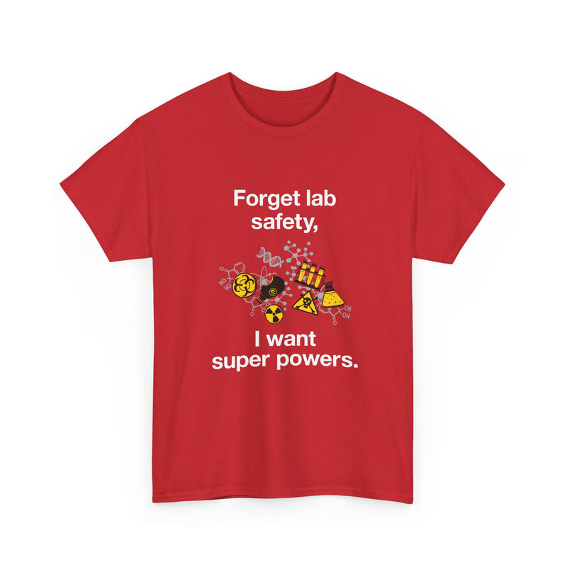 Superpower Lab Science T-Shirt, Geek T-Shirt, Nerd Shirt, Chemistry Humor Tee, Science Lover Gift, Geeky Science Art Shirt, STEM Enthusiast