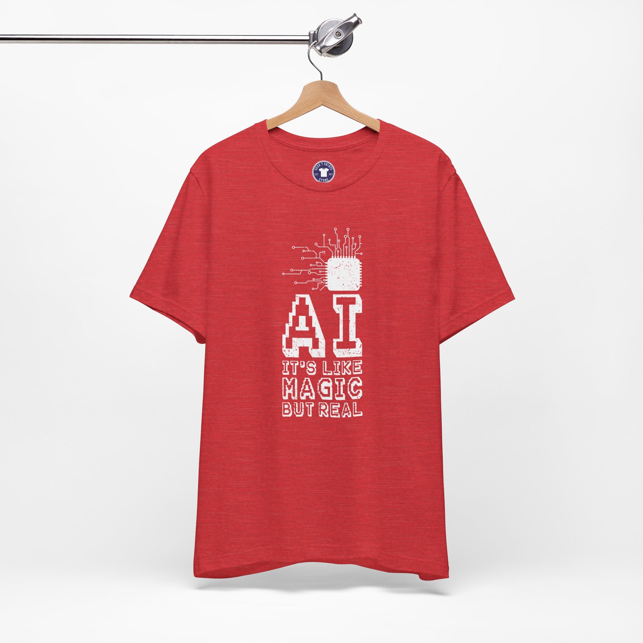AI Like Magic But Real - Premium Unisex Crewneck T-Shirt