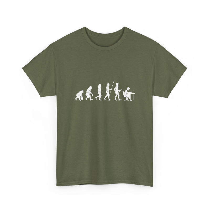 Evolution of Man T-Shirt, Humorous Science Tee, Geek T-Shirt, Nerd Shirt, Funny Evolution Graphic, Casual Wear Gift, Unique Art Apparel