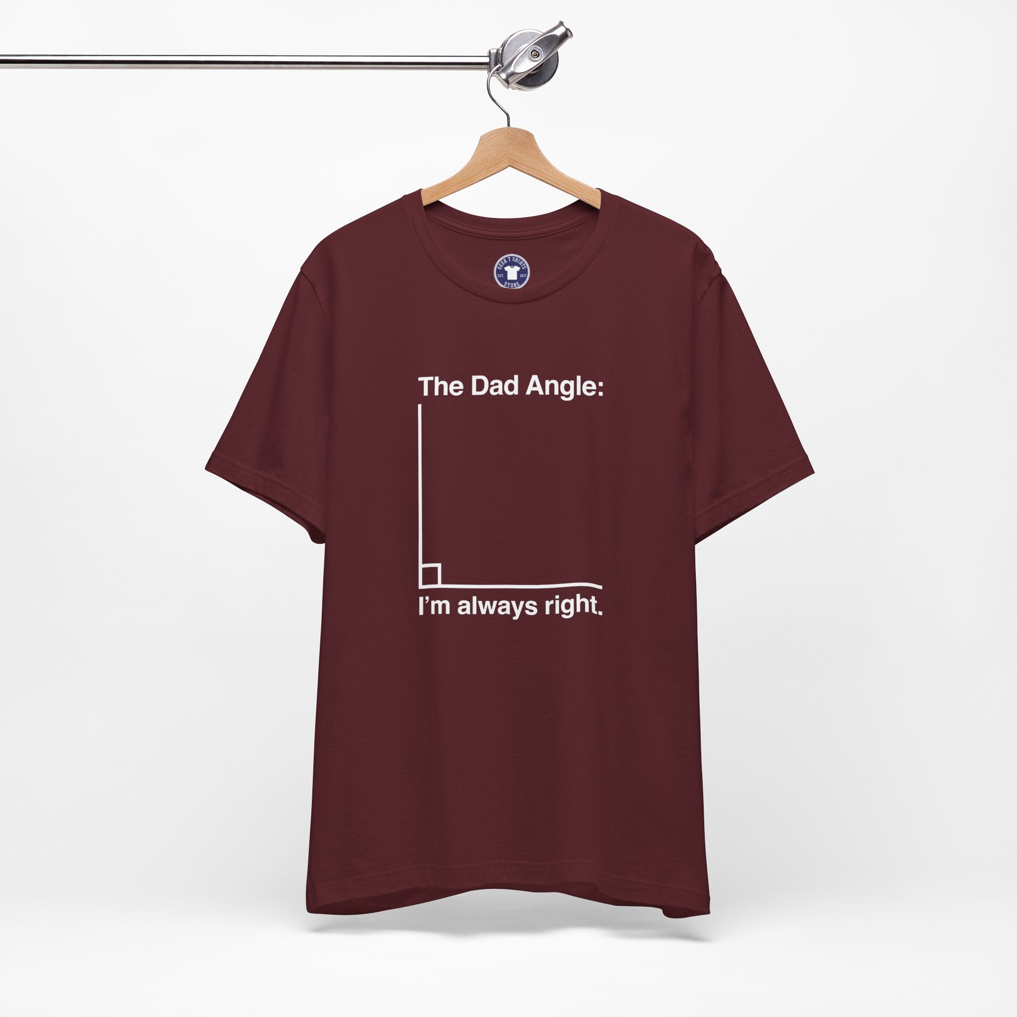 The Dad Angle Math Shirt - Geeky Father's Day Shirt - Premium Unisex Crewneck T-Shirt