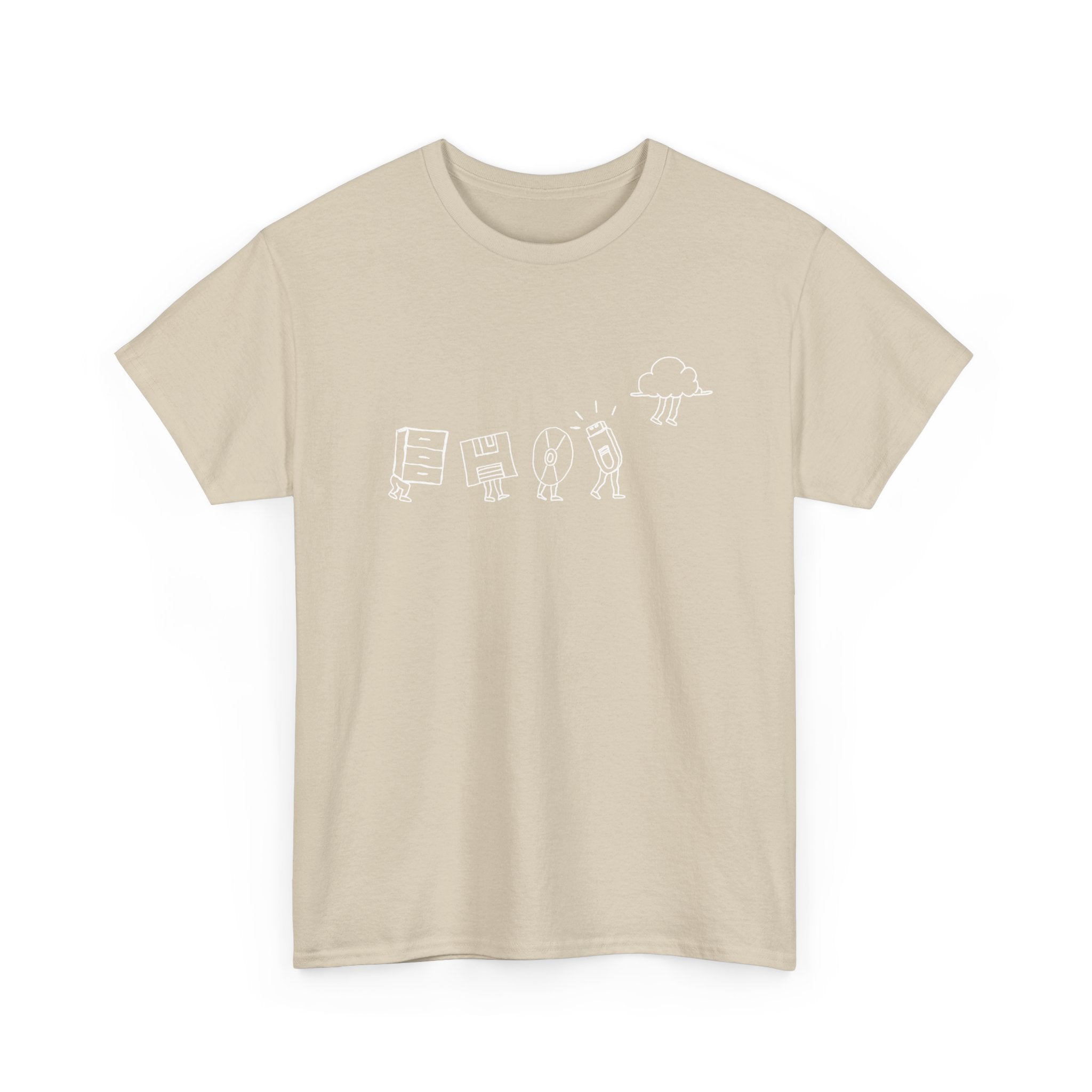 Computer Storage Evolution Cloud - It Coding -  Unisex Crewneck T-Shirt