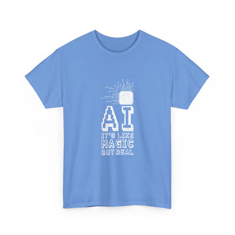 AI Magic T-Shirt, Circuit Tech Tee, Geek T-Shirt, Nerd Shirt, Futuristic Design, Innovation Gift, Science Apparel, Tech Humor Shirt
