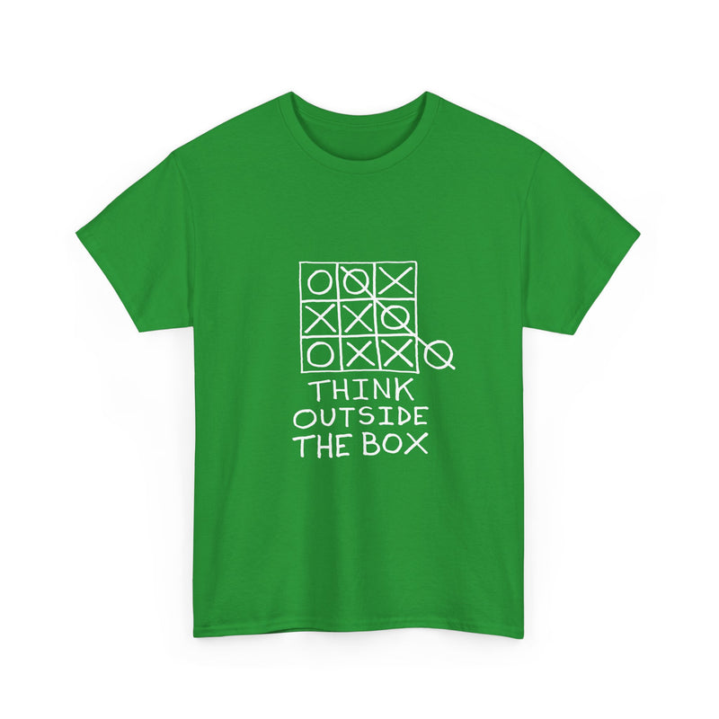 Think Outside the Box T-Shirt, Tic Tac Toe Game Tee, Funny Geek T-Shirt, Nerd Shirt, Puzzle Lover Gift, Casual Humor Top, Strategy Shirt