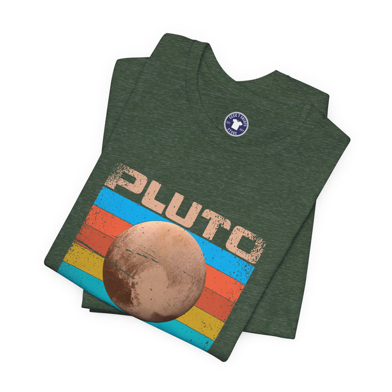 Pluto Never Forget - Geek Shirt - Funny Science Shirt - Premium Unisex Crewneck T-Shirt