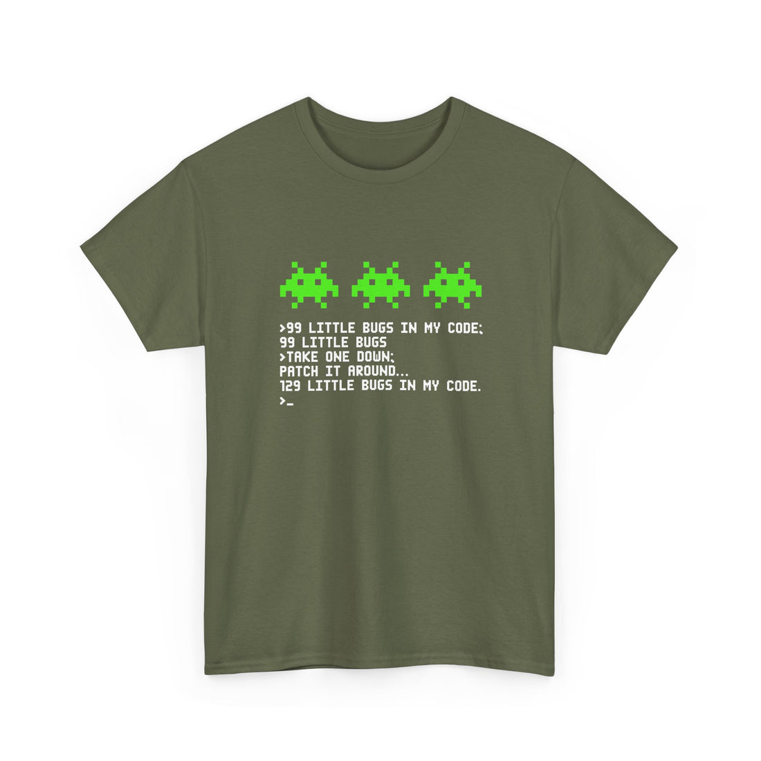 99 Little Bugs In My Code - Nerd Shirt - IT Shirt - Regular Unisex Crewneck T-Shirt