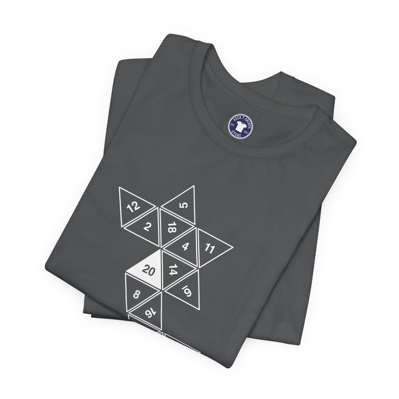 20 Sided Roll Playing Die - Premium Unisex Crewneck T-Shirt