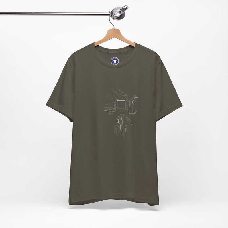 Cpu Heart Chipset Board - Geek Coding T-Shirt - Premium Unisex Crewneck T-Shirt