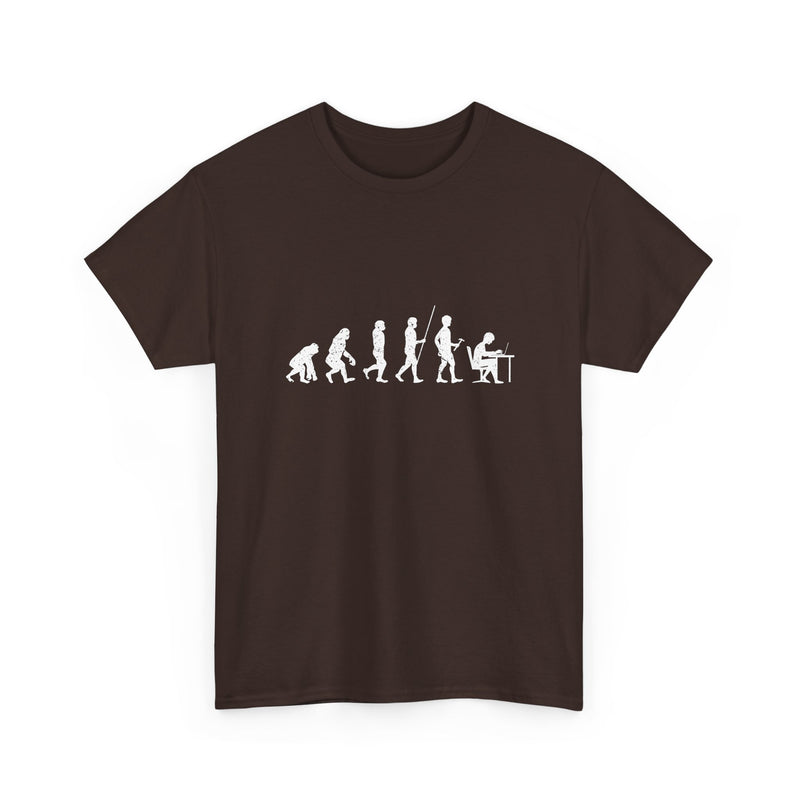 Evolution of Man T-Shirt, Humorous Science Tee, Geek T-Shirt, Nerd Shirt, Funny Evolution Graphic, Casual Wear Gift, Unique Art Apparel