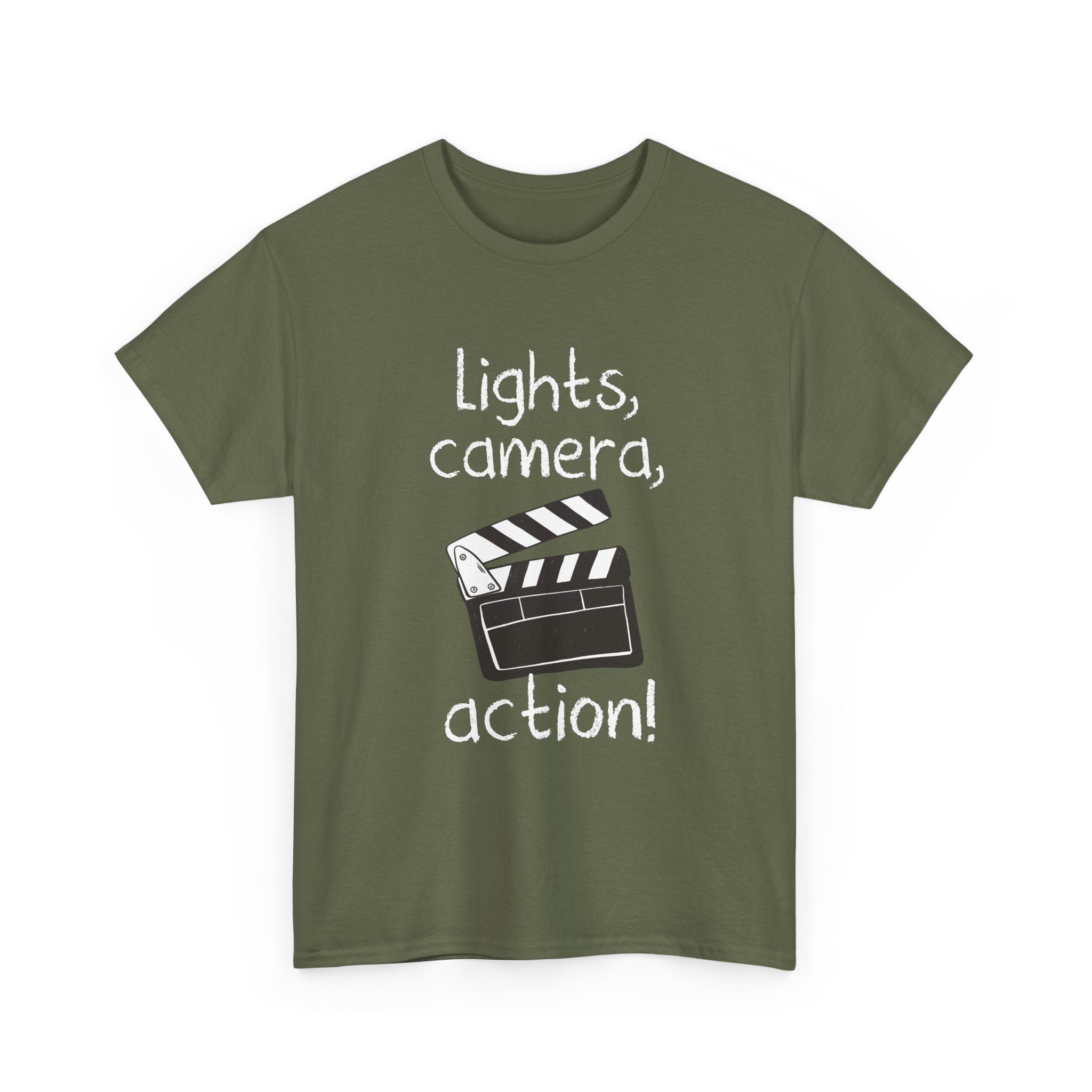 Lights Camera Action - Regular Unisex Crewneck T-Shirt