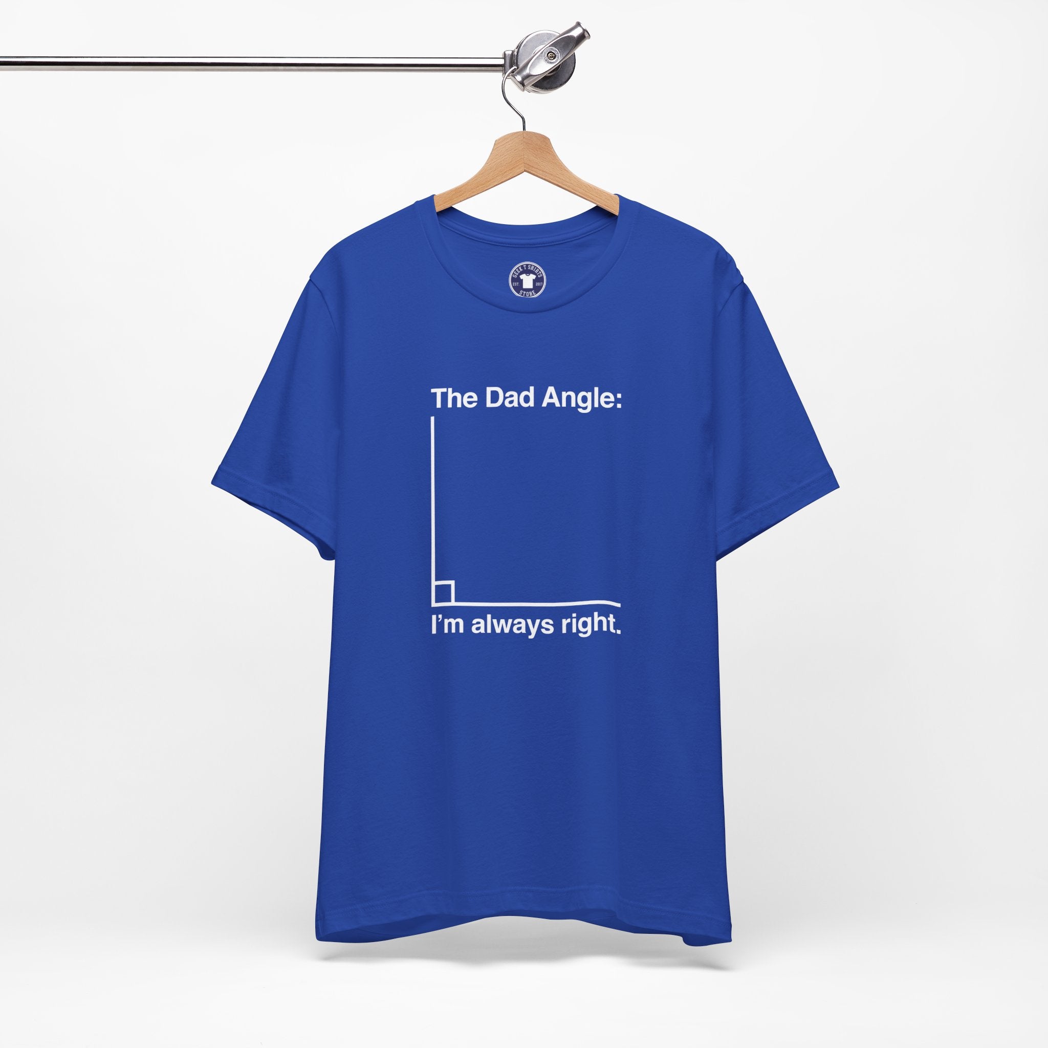 The Dad Angle Math Shirt - Geeky Father's Day Shirt - Premium Unisex Crewneck T-Shirt