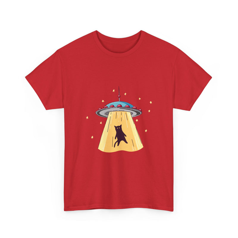 Alien Abduction Cat T-Shirt, UFO Shirt, Space Tee, Sci-Fi Humor Gift, Geek T-Shirt, Nerd Shirt, Funny Cat Art, Outer Space Design Apparel