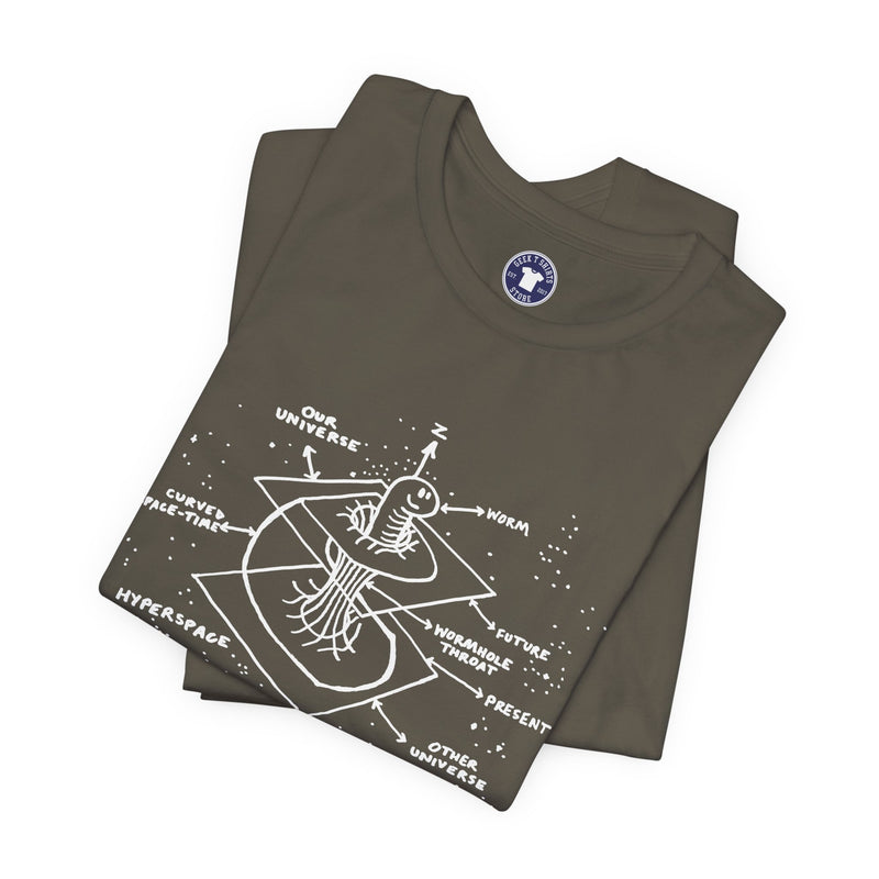 Time Warp Physics Wormhole - Premium Unisex Crewneck T-Shirt