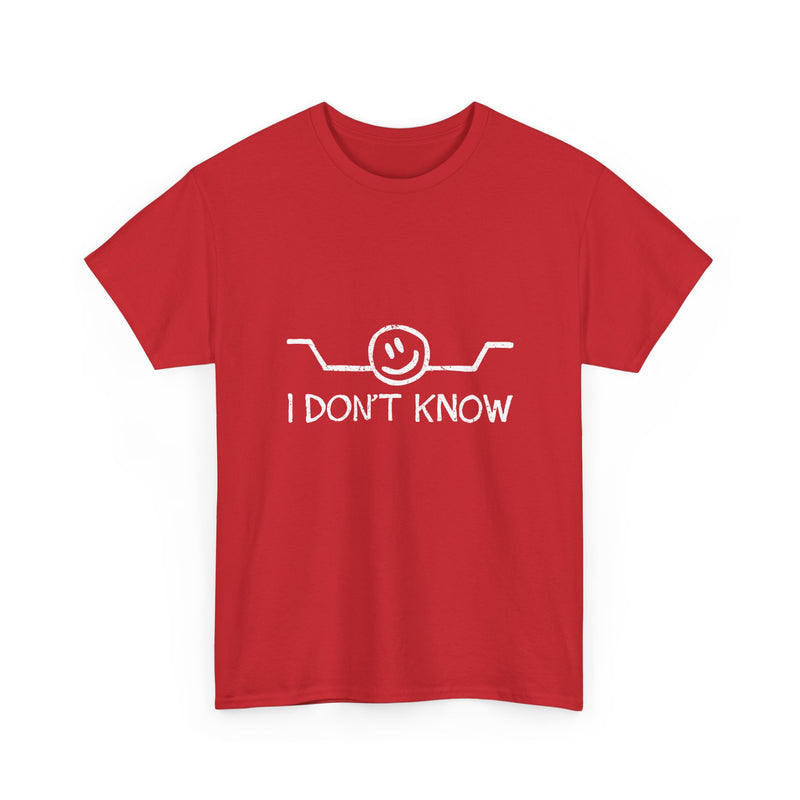 I Don’t Know T-Shirt, Funny Geek T-Shirt, Nerd Shirt, Sarcastic Humor Tee, Casual Graphic Top, Quirky Gift Idea, Minimalist Design Tee
