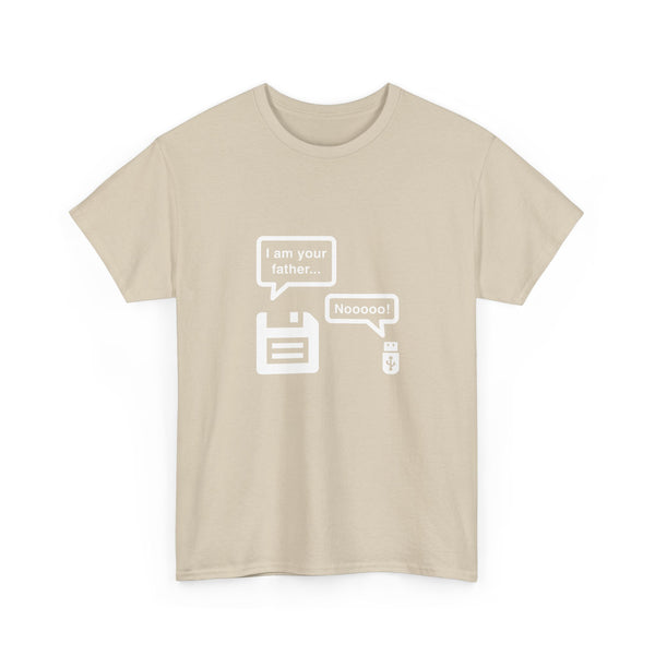 Retro Floppy Disk and USB Humor T-Shirt, Geek T-Shirt, Nerd Shirt, Tech Joke Tee, IT Gift, Programmer Humor Shirt, Digital Nostalgia Top