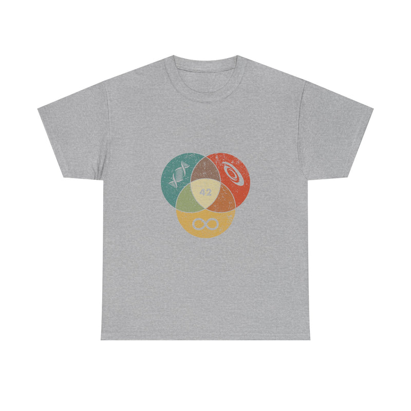 42 T-Shirt Hitchhikers Guide to the Galaxy Shirt Science Infinity DNA Galaxy Tee Geek Humor Gift Sci-fi Nerd Present Top