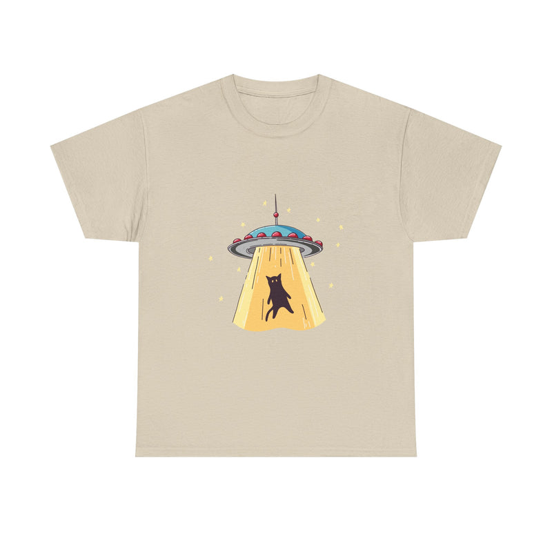 Alien Abduction Cat T-Shirt, UFO Shirt, Space Tee, Sci-Fi Humor Gift, Geek T-Shirt, Nerd Shirt, Funny Cat Art, Outer Space Design Apparel