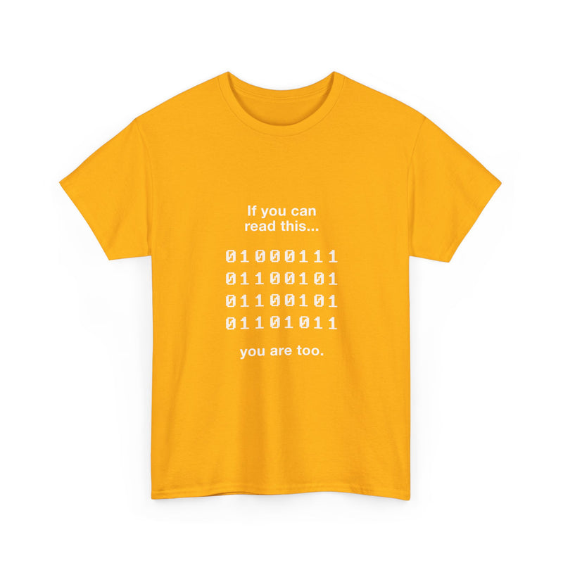 Geek T-Shirt, Nerd Shirt, Binary Code Tee, Programmer Gift, Coding Humor Shirt, Tech Enthusiast Apparel, Funny Computer Tee