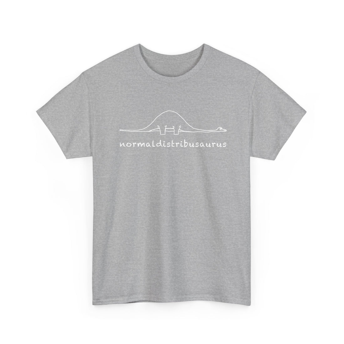 Math Statistics Normal Distribution Dinosaur - Normaldistribusaurus - Regular Unisex Crewneck T-Shirt