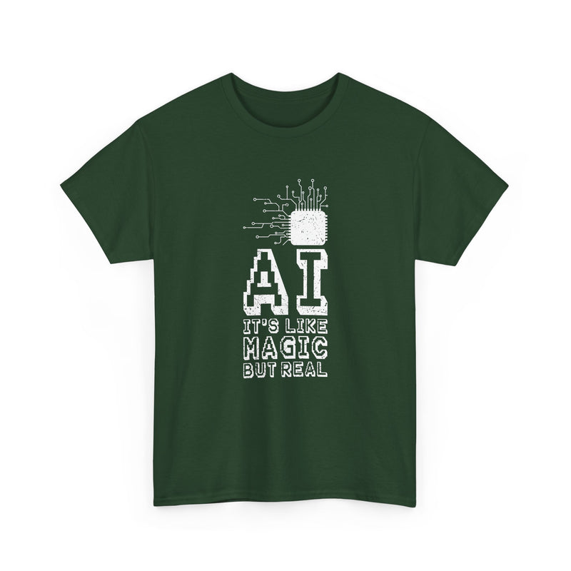 AI Like Magic But Real -  Unisex Regular Crewneck T-Shirt