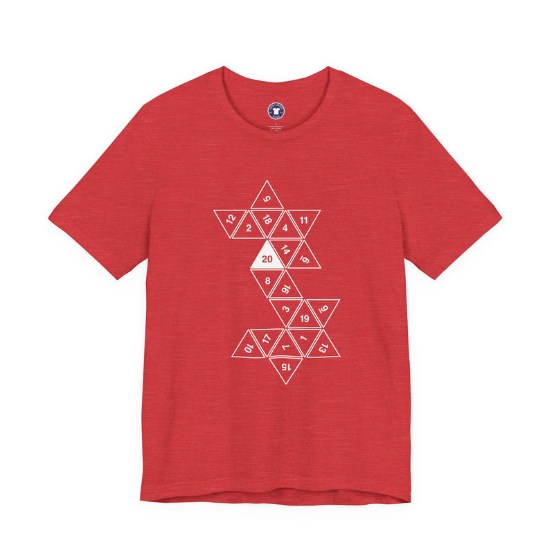 20 Sided Roll Playing Die - Premium Unisex Crewneck T-Shirt