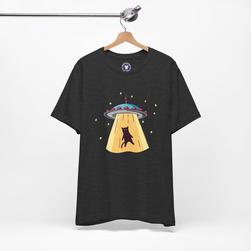 Cat Ufo Abduction - Ufo Shirt - Premium Unisex Crewneck T-Shirt