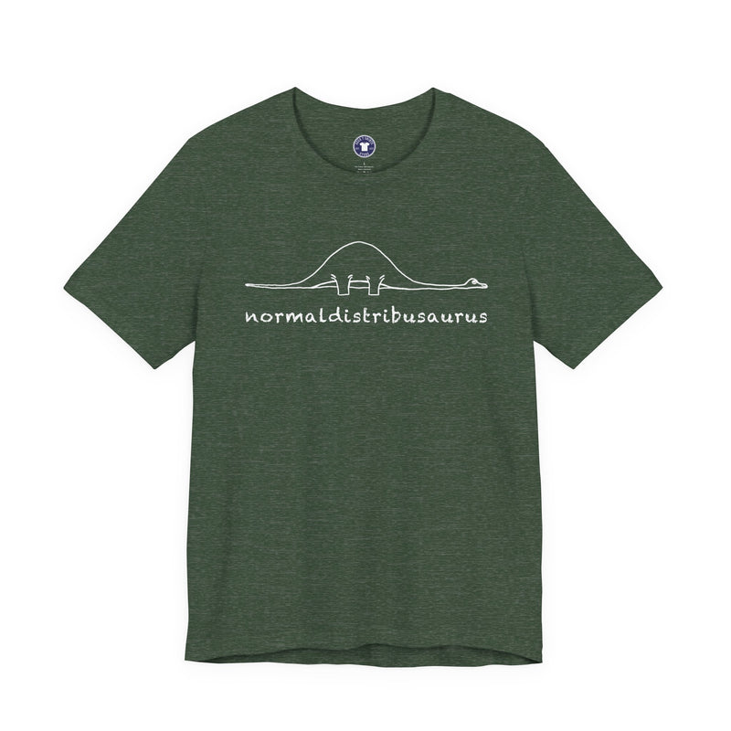 Math Statistics - Normaldistribusaurus - Premium Unisex Crewneck T-Shirt