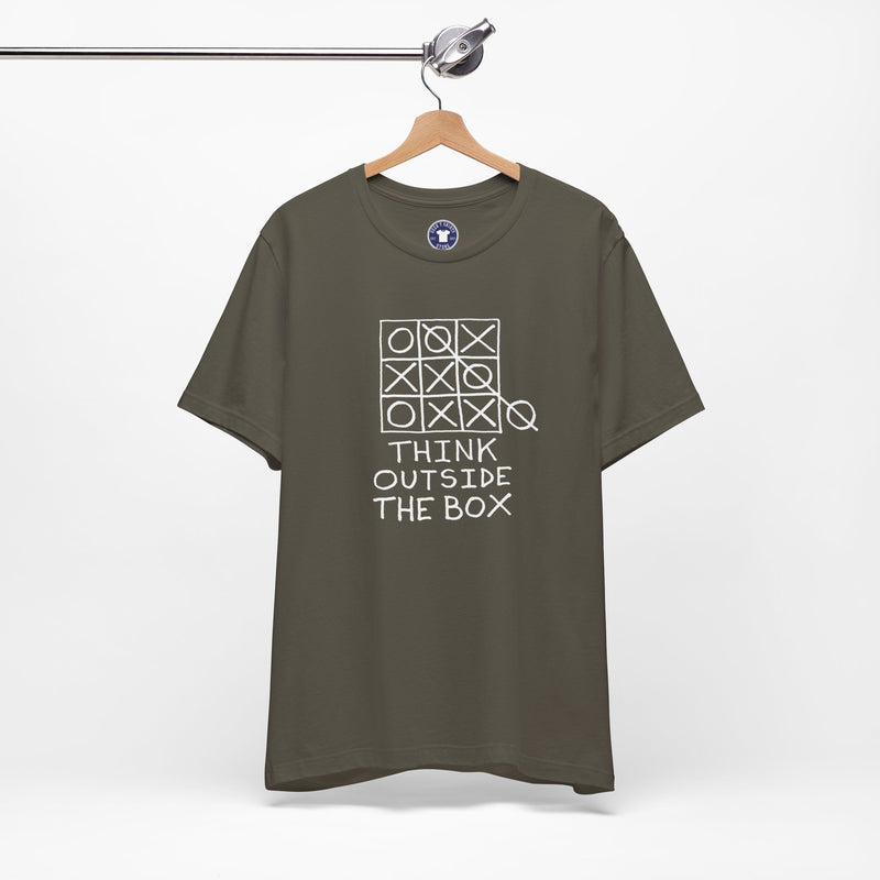 Think Outside The Box - Premium Unisex Crewneck T-Shirt