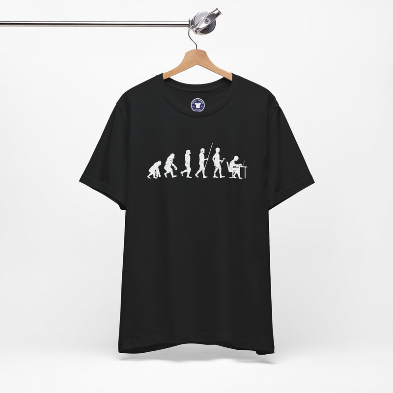 The Evolution To Coders - Premium Unisex Crewneck T-Shirt