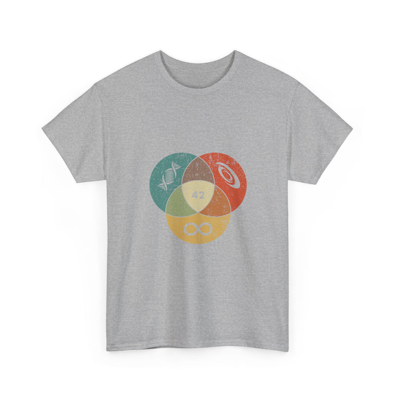 42 T-Shirt Hitchhikers Guide to the Galaxy Shirt Science Infinity DNA Galaxy Tee Geek Humor Gift Sci-fi Nerd Present Top