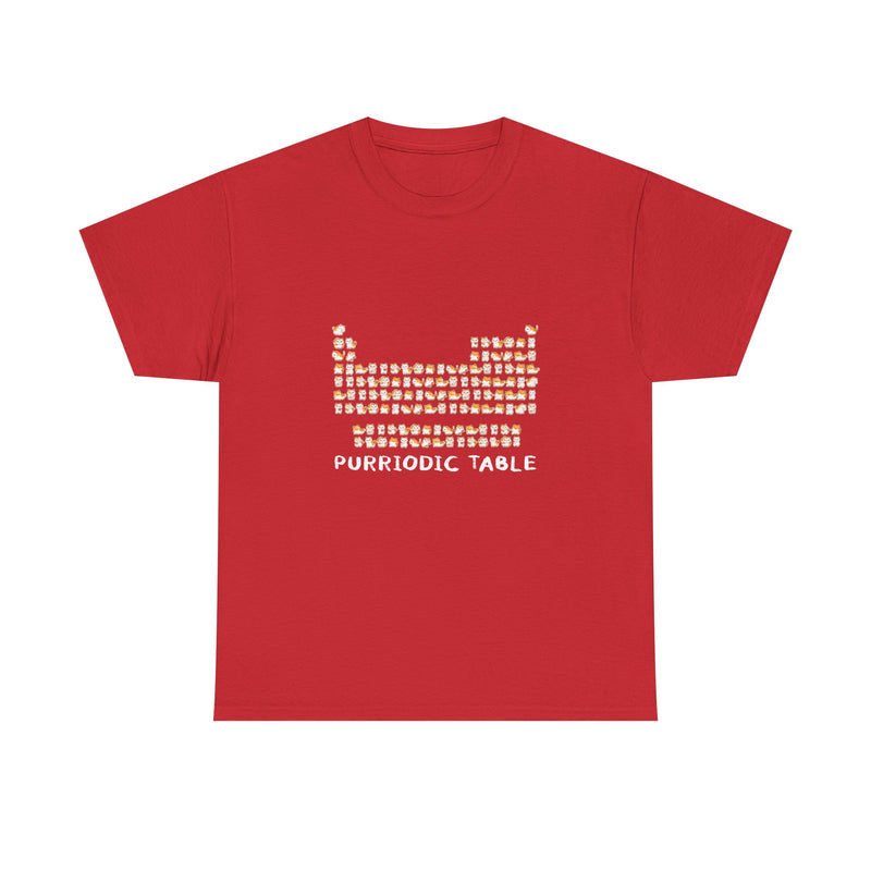 Purriodic Table T-Shirt, Cute Cat Chemistry Tee, Science Lover Gift, Geek T-Shirt, Nerd Shirt, Fun Animal Pun Shirt, Cat Lover Present