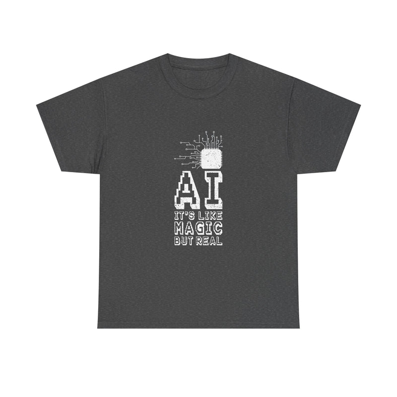 AI Magic T-Shirt, Circuit Tech Tee, Geek T-Shirt, Nerd Shirt, Futuristic Design, Innovation Gift, Science Apparel, Tech Humor Shirt