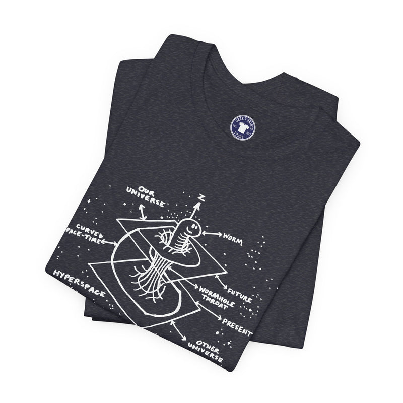 Time Warp Physics Wormhole - Premium Unisex Crewneck T-Shirt