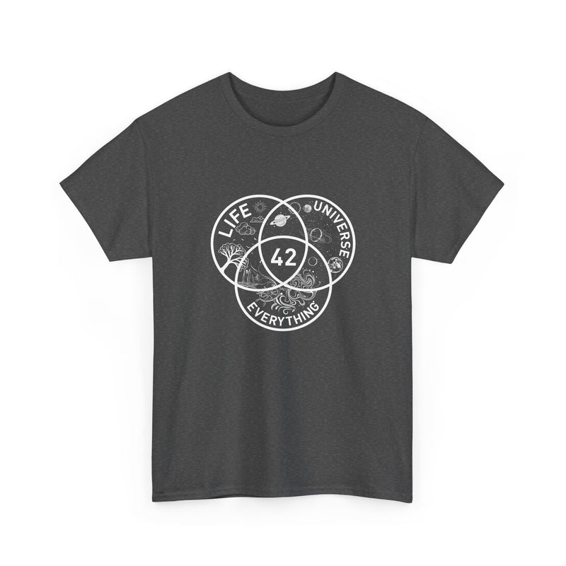 42 Answer To Life The Universe And Everything - White Version - Regular Unisex Crewneck T-Shirt