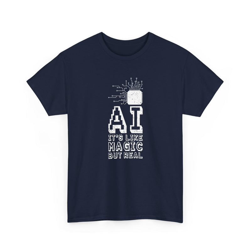 AI Like Magic But Real - Regular Unisex Crewneck T-Shirt