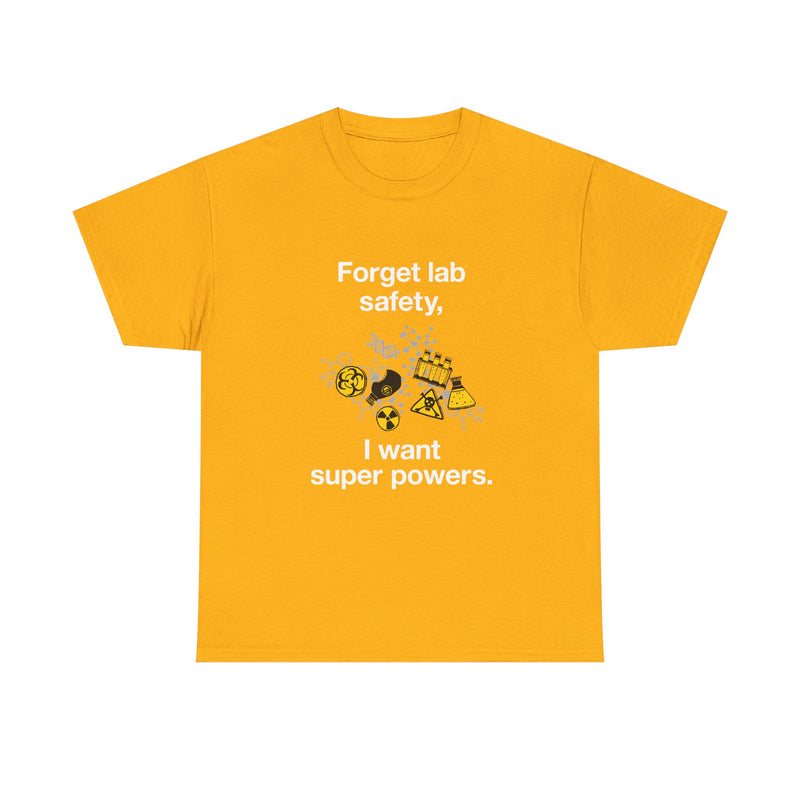Superpower Lab Science T-Shirt, Geek T-Shirt, Nerd Shirt, Chemistry Humor Tee, Science Lover Gift, Geeky Science Art Shirt, STEM Enthusiast