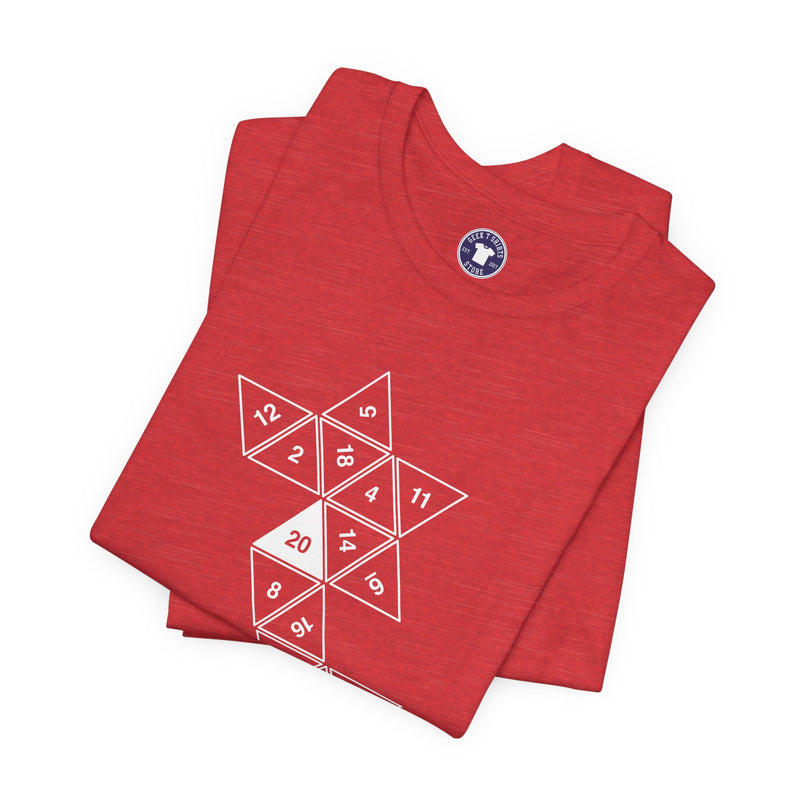20 Sided Roll Playing Die - Premium Unisex Crewneck T-Shirt