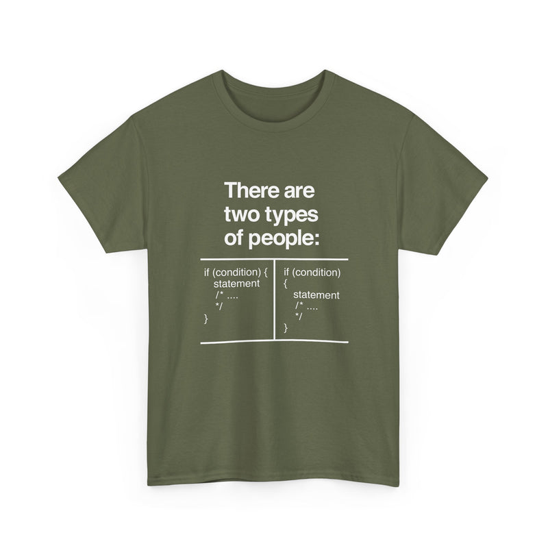 There Are Two Types Of People - Code Shirt - Regular Unisex Crewneck T-Shirt