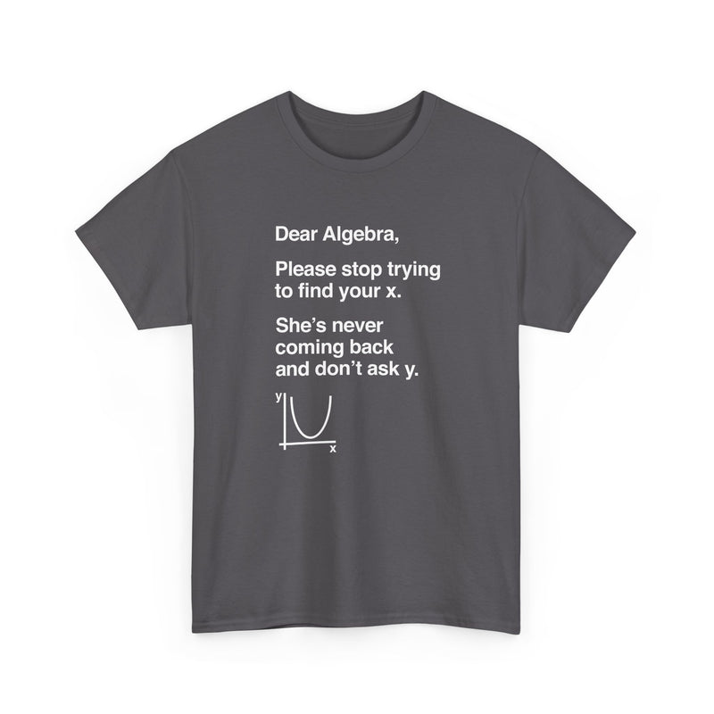 Dear Algebra - Math Teacher - Regular Unisex Crewneck T-Shirt