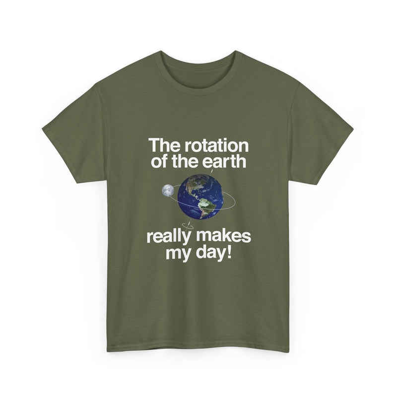 Earth Rotation T-Shirt, Science Geek Tee, Nerd Shirt, Astronomy Gift, Planet Earth Shirt, Space Humor, Science Lover Apparel, Celestial Art