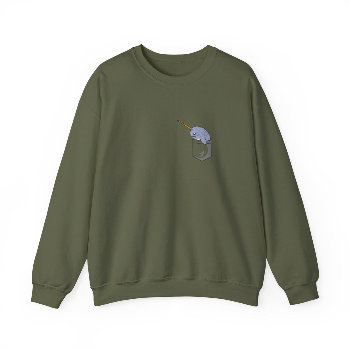 Narwhal Pocket Print Sweatshirt