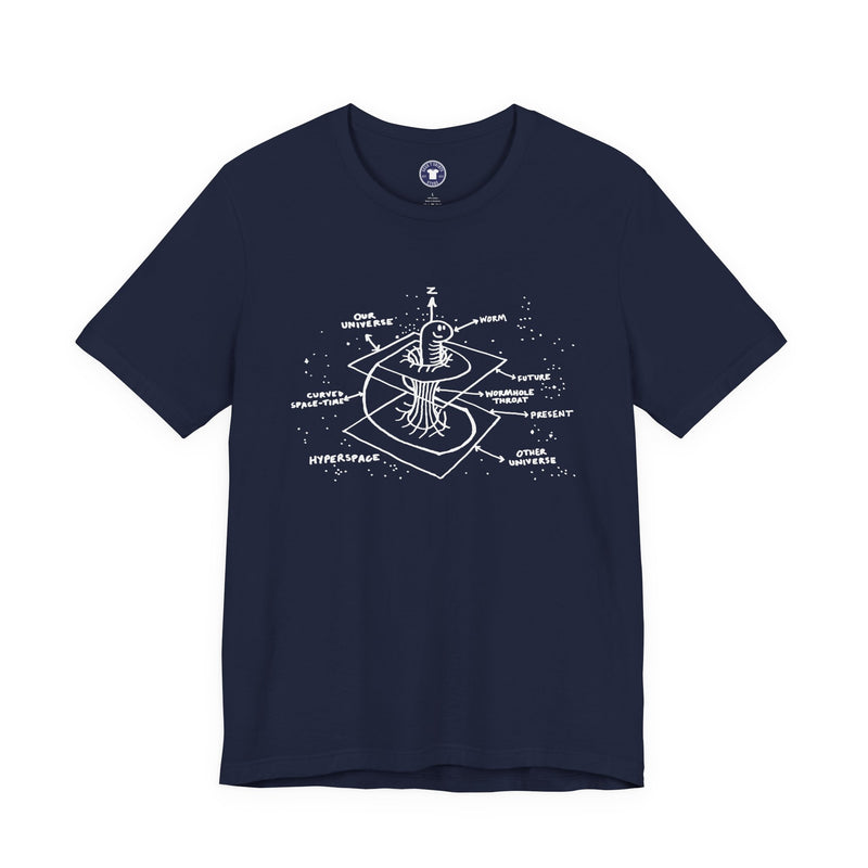 Time Warp Physics Wormhole - Premium Unisex Crewneck T-Shirt